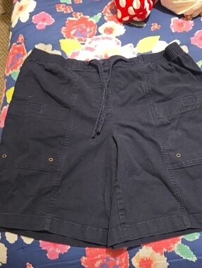 Westbound Navy Cargo Drawstring Women’s Shorts